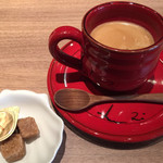 tre Bottiglie - ランチセットのドリンクは、食後にホットコーヒーを頂きました。