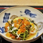 鮨 泰蔵 - 魚ソーメン　いくらと共に