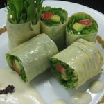 しゃかりき - 女性に人気！！アボカドとサーモンの生ゆば巻