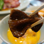 食道園 - 溶き玉子には、焼肉ダレを入れることをお忘れなく。