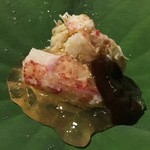 松川 - （2016/7）北海道の毛蟹と木耳 ポン酢ジュレがけ