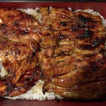 鳥峰うなぎ店 - 鶏と鰻が半分ずつ