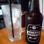 下町バル 門仲酒BAR - 「ホッピーセット（白）」370円也。ナカおかわり200円也。