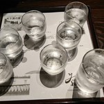 よね蔵 - 地酒６種飲み比べ　H28.９
