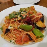 フォセッタ - 湘南茄子とししとうベーコンのナポリタン風スパゲッティ　