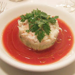 ラミティエ - ズワイガニとアボカドのフレッシュトマトソース(+105円)