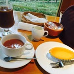 Nicol - チーズケーキ紅茶セット、アイスコーヒー