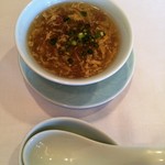 中国料理 桃花林 - 牛ひき肉入りとろみスープ