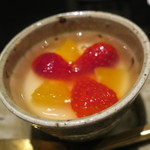 日本料理 晴山 - 【再訪3】和三盆のプリン、柚子ソースかけ