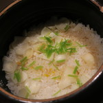 日本料理 晴山 - 【再訪3】ゆり根の炊き込み御飯