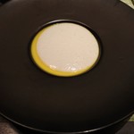 神戸牛炉窯焼ステーキ 雪月風花 北野坂 - かぼちゃの冷製ポタージュ　杏仁の泡
