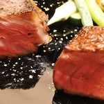 神戸牛炉窯焼ステーキ 雪月風花 北野坂 - 神戸牛サーロイン＆ランプの炉窯焼きステーキ