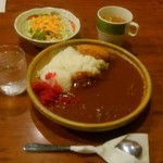 和菜彩々ろぜん - メンチカツカレーです。