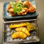 焼野菜 五十家 - 手前はかぼちゃの黒糖みそがけ