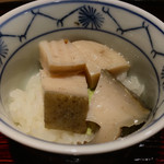 東麻布 天本 - 2016/9_黒鮑飯蒸し