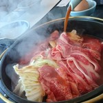 Yonezawa Gyuu Ooki Kongoukaku Sukiyaki Shabushabu Bishamon - 