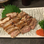 炭火焼鳥 なかお - 地鶏ももタタキ