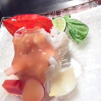 ステーキ＆ワイン オクソン - 夏らしく、鱧の前菜