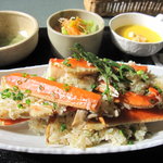 緑山 - ランチ・ズワイガニときのこのピラフ(1400円)H22年10月