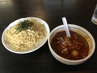 桃天花 - 担々つけ麺＋チャーシュー切り落とし（740＋50円）