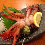 海鮮料理 吾作どん  - H.28.9.4.夜 北海 甘海老 造り 580円税別