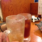 海鮮料理 吾作どん  - H.28.9.4.夜 ハイボール vs 烏龍茶 de 乾杯♪