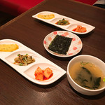チョウォン - 本日の一品、韓国のり、スープ（ランチ）