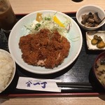 魚や一丁 - 201609  一丁  ★大判チキンカツ定食（750円）★コーヒー（ドリンクバー）付き、ご飯お代わり無料(^-^)/  