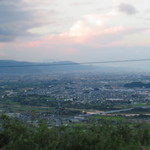 月の里カフェ - 姨捨SAから望む　夕暮れの善光寺平