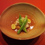 箱根 翠松園 - 箸染～渡り蟹のかぼすジュレ掛け