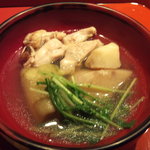 箱根 翠松園 - 強肴～鶏鍋　双子芋　帆立　揚茄子etc