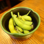 きぐら茶屋 - 突き出しは枝豆
