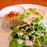 バッカナーレ - ランチのサラダの盛り合わせ