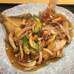 食堂 松月 - コウソガレイ甘酢あんかけ