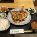 食堂 松月 - コウソガレイ甘酢あんかけ定食
      ２０１６年９月６日実食