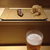 SUSHI TOKYO TEN、 新宿ニュウマン店 - 秋刀魚&ビール
