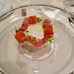 ラ モデスティ - 2016.9.飛騨サーモンの低温調理