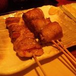 Yakitoridokoro Daibu - モモ肉、ばら肉巻き