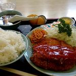 勝山協食 - チキンカツ定食　本日の日替で20円引き
