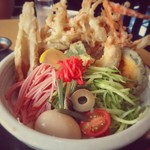 まさか - 冷やしたぬきうどん    たぬき？？(^^;