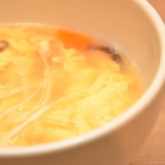 Shimofuran - 【卵野菜スープ680yen】お野菜の甘みを感じられる優しいスープ。お子様にも。