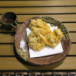 恵比寿 箸庵 - 夏ならではの〜もろこし天