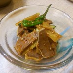 ゆたか - 豚タンとメンマのピリ辛和え物