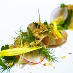 T.N - 赤海老のマリナート
　ブロッコリーのスキアッチャータ