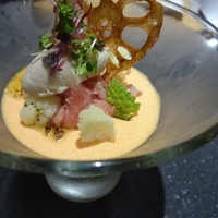 フラテッロ・ディ・ミクニ - 2016年８月28日（日）本マグロのタルタルとお野菜のパフェ仕立て
                