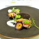 T.N - 宮崎県産・尾崎牛の炭火ロースト
　トリュフのリストレット　