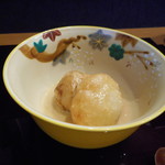 平花とんぼ - 揚げたジャガイモと里芋の真薯