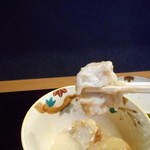 平花とんぼ - 揚げたジャガイモと里芋の真薯