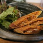 明石麦酒工房 時 - キーマカレー春巻き