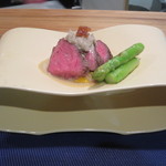 裕の輪 - 別の日の肉料理、チーズのソースが美味しくて…